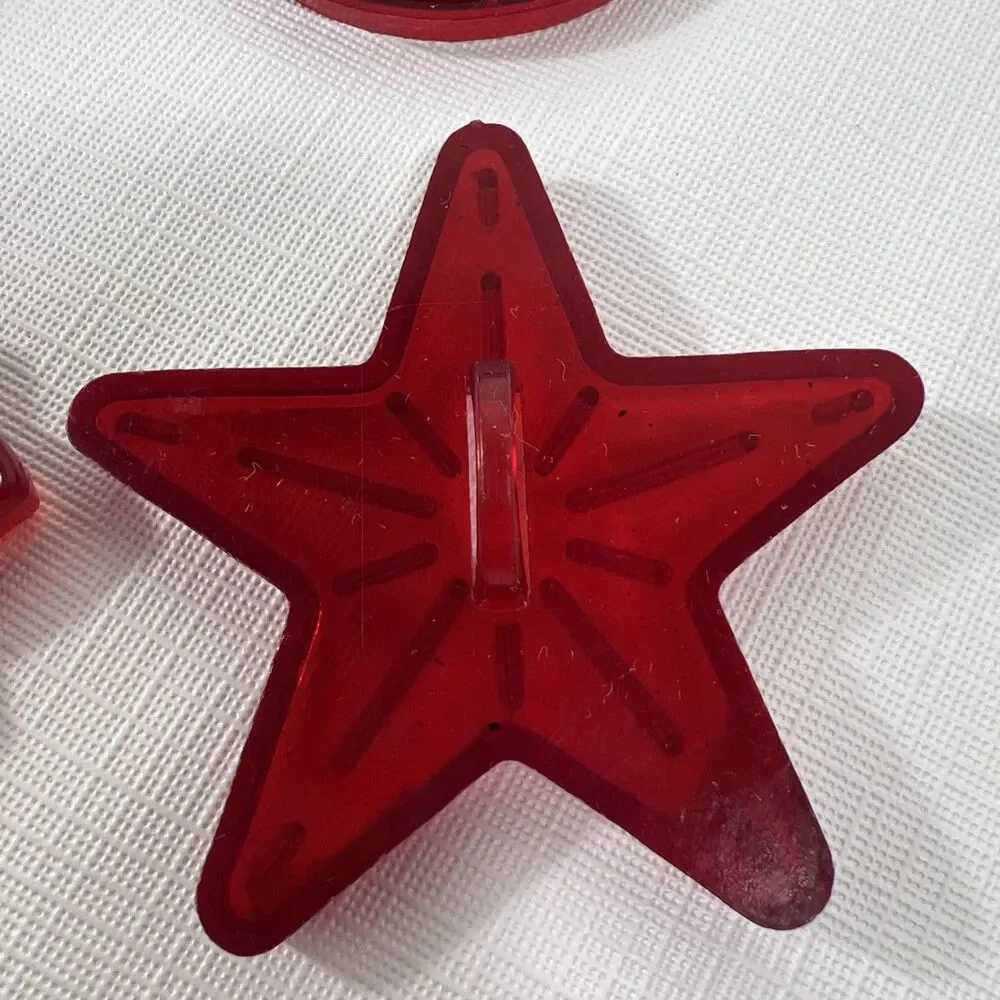 HRM - Vintage Plastic Cookie Cutters - Christmas Holiday - Set of 4